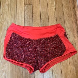 Dry fit red Nike athletic shorts